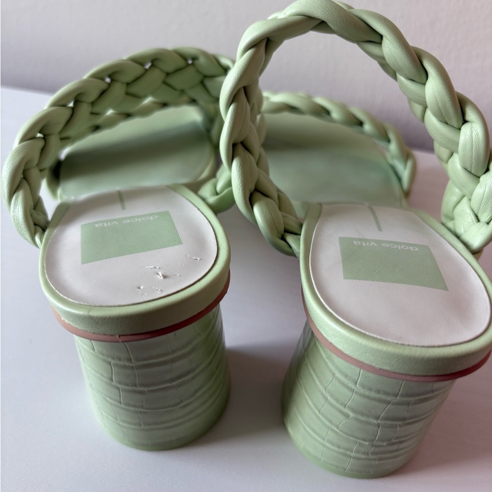 Dolce Vita Women's Paily Braided Sandals in Mint green - Picture 4 of 5